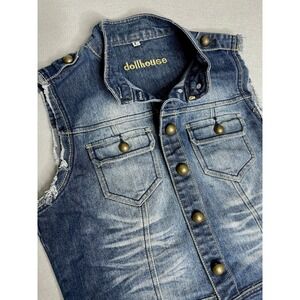 Dollhouse Denim Vest Y2K Vintage 2000s
